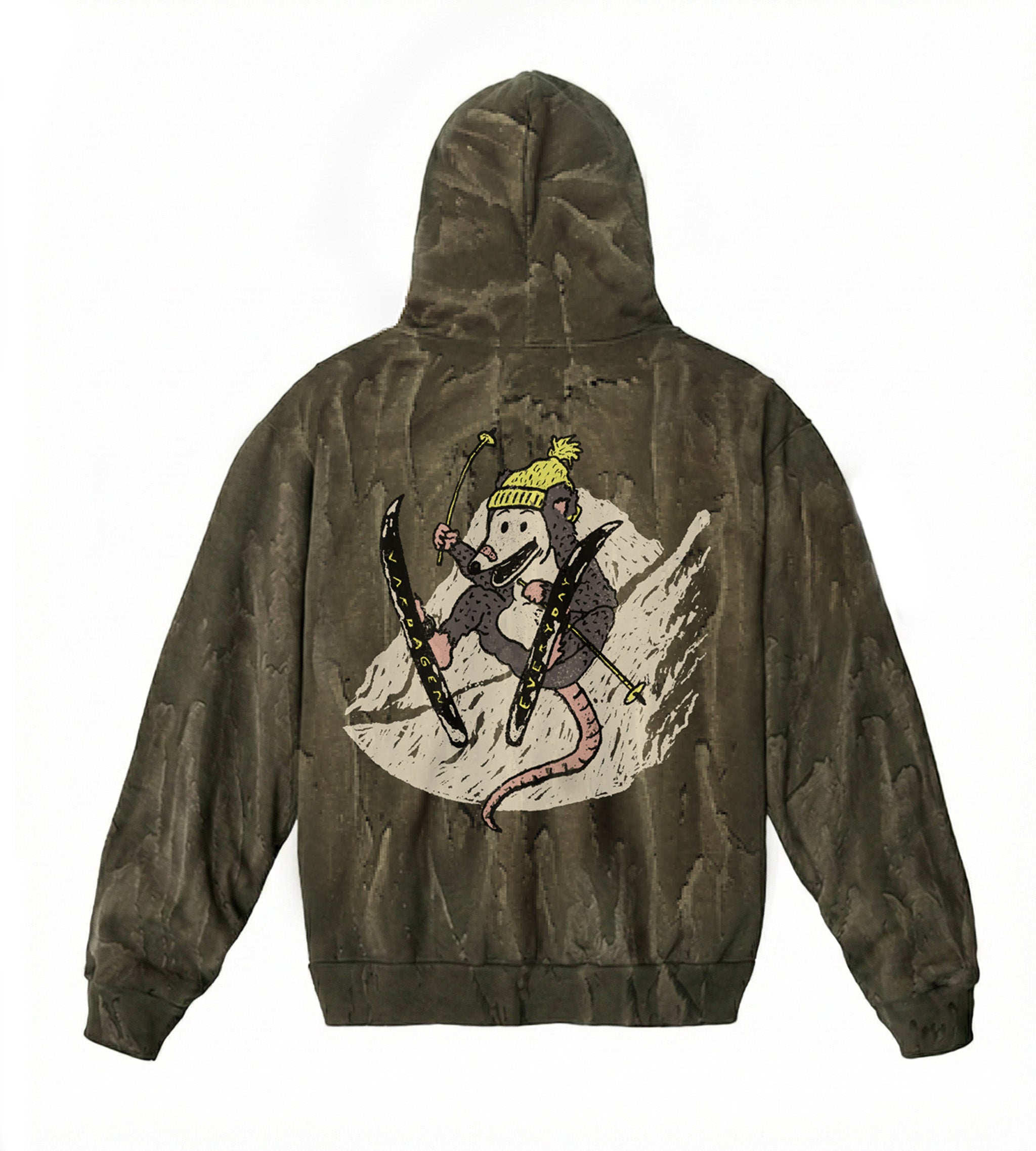 Slalom Possum Drip Dye Hoodie – Vardagen