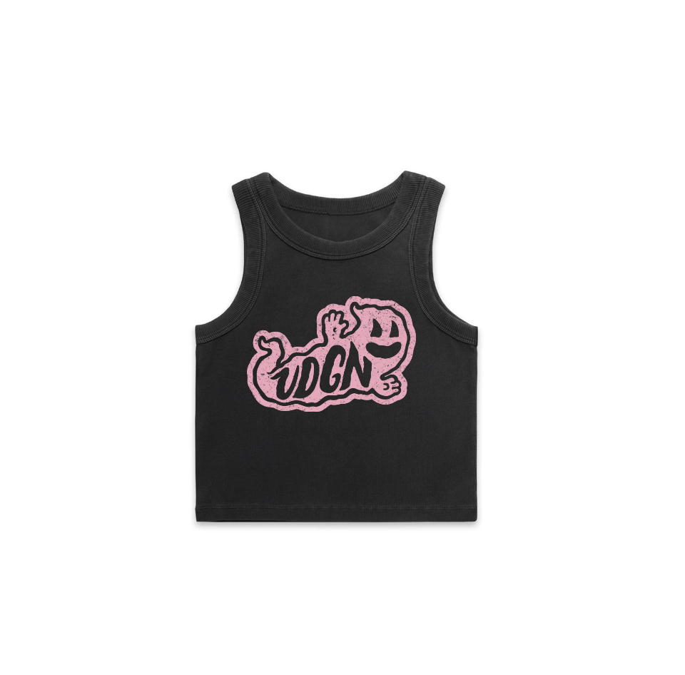 Women's Organic Ghost Logo Tank - Black
