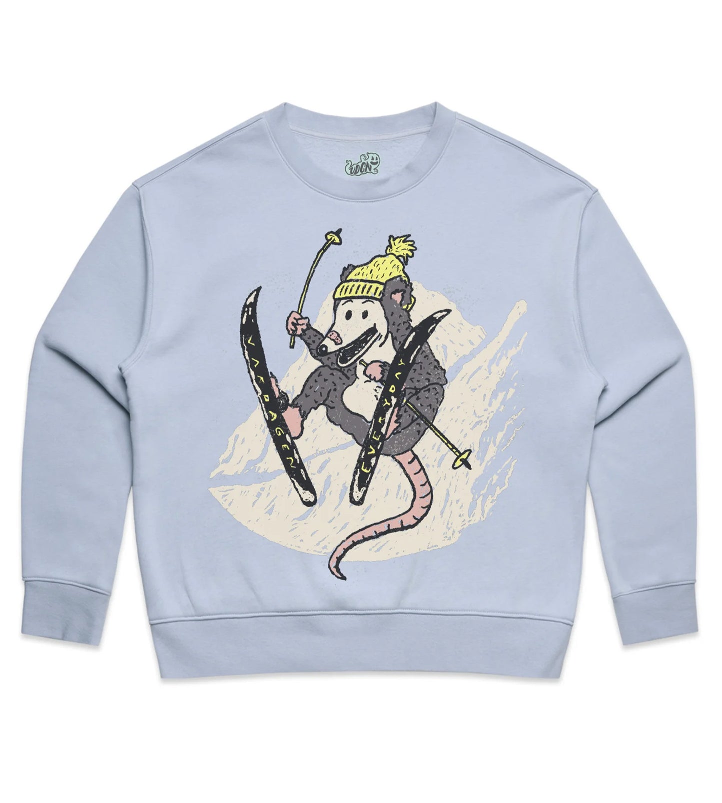 Slalom Possum Powder Womens Crewneck